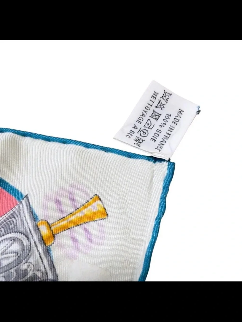 Hermes Blue Multicolor Celestial Carousel Silk Scarf